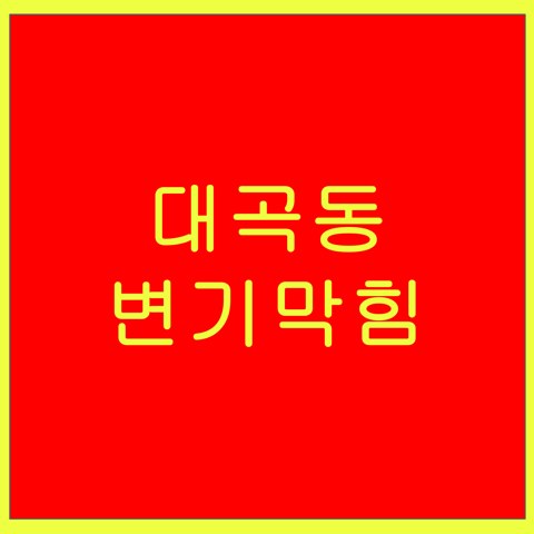 대곡동 변기막힘 1519