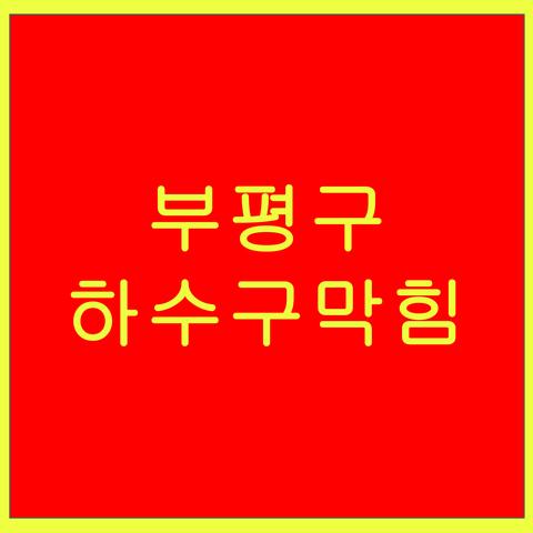 부평구 하수구막힘