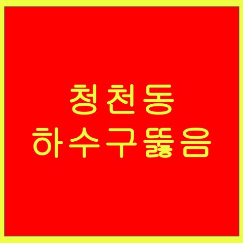 청천동 하수구뚫음