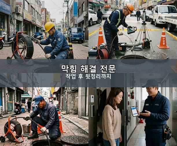 부평구 싱크대 뚫음 기름·슬러지 제거 작업