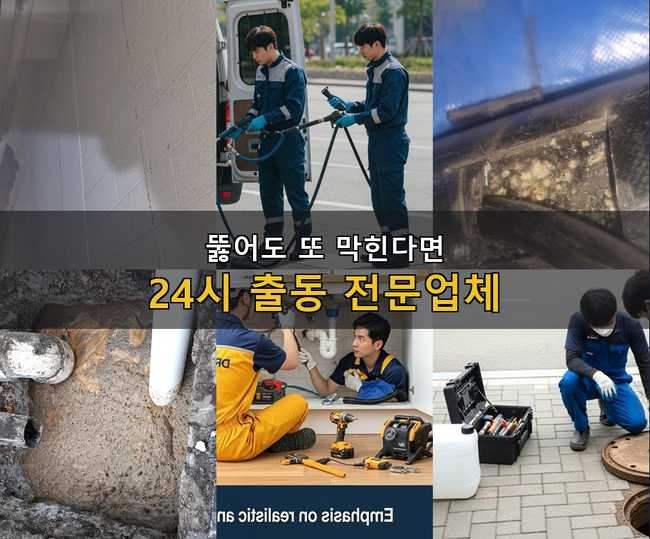 삼산동 주방배관막힘 시공 전 배관 상태